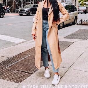 7 For All Mankind Tan Trench Coat